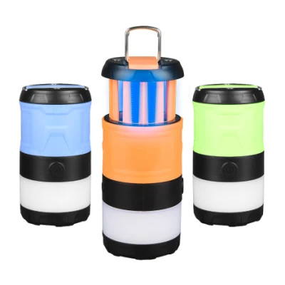 Camping Two Colors Long Endurance Telescopic USB Bug Zapper Rechargeable Battery Operated Multiple UV Light Mosquito Killer Lamp Electric Shock Insect Trap