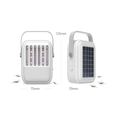 Rechargeable Camping Light 3.6W 5V ABS Insect Traps Bug Zapper Mosquito Zapper Lamp Mosquito Killer Lantern with Solar Panel