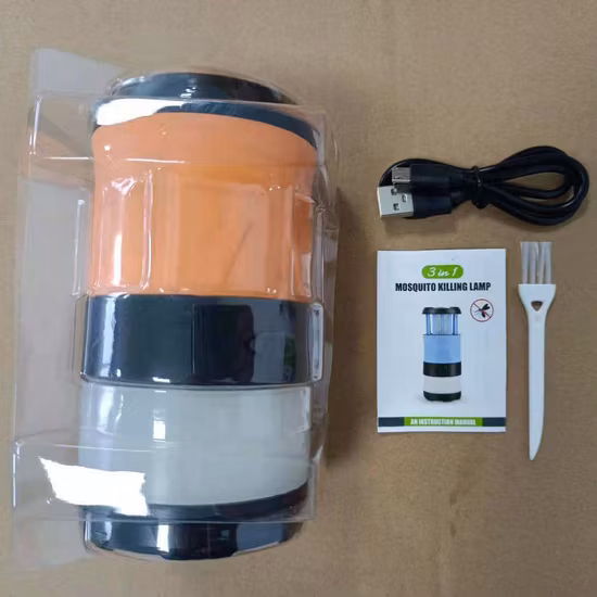 Camping Two Colors Long Endurance Telescopic USB Bug Zapper Rechargeable Battery Operated Multiple UV Light Mosquito Killer Lamp Electric Shock Insect Trap